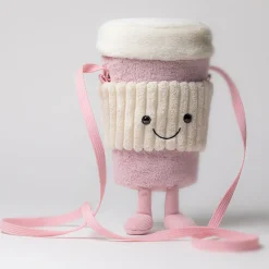 Amuseables Coffee-To-Go Pink Bag
