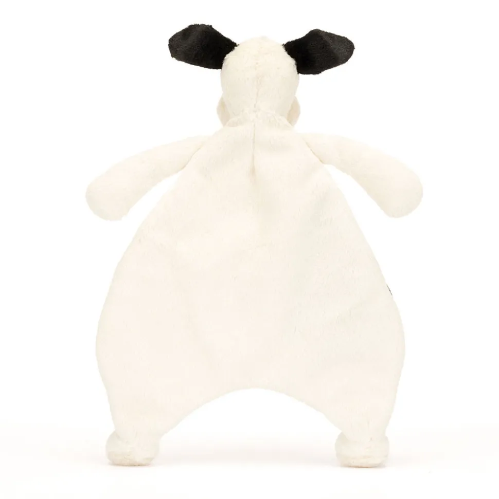 Bashful Black & Cream Puppy Comforter