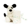 Bashful Black & Cream Puppy Soother