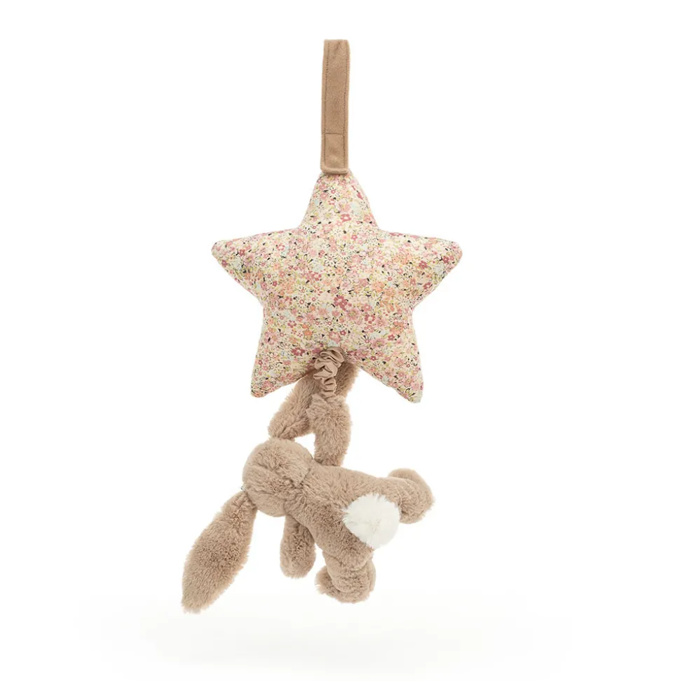 Blossom Bea Beige Bunny Musical Pull