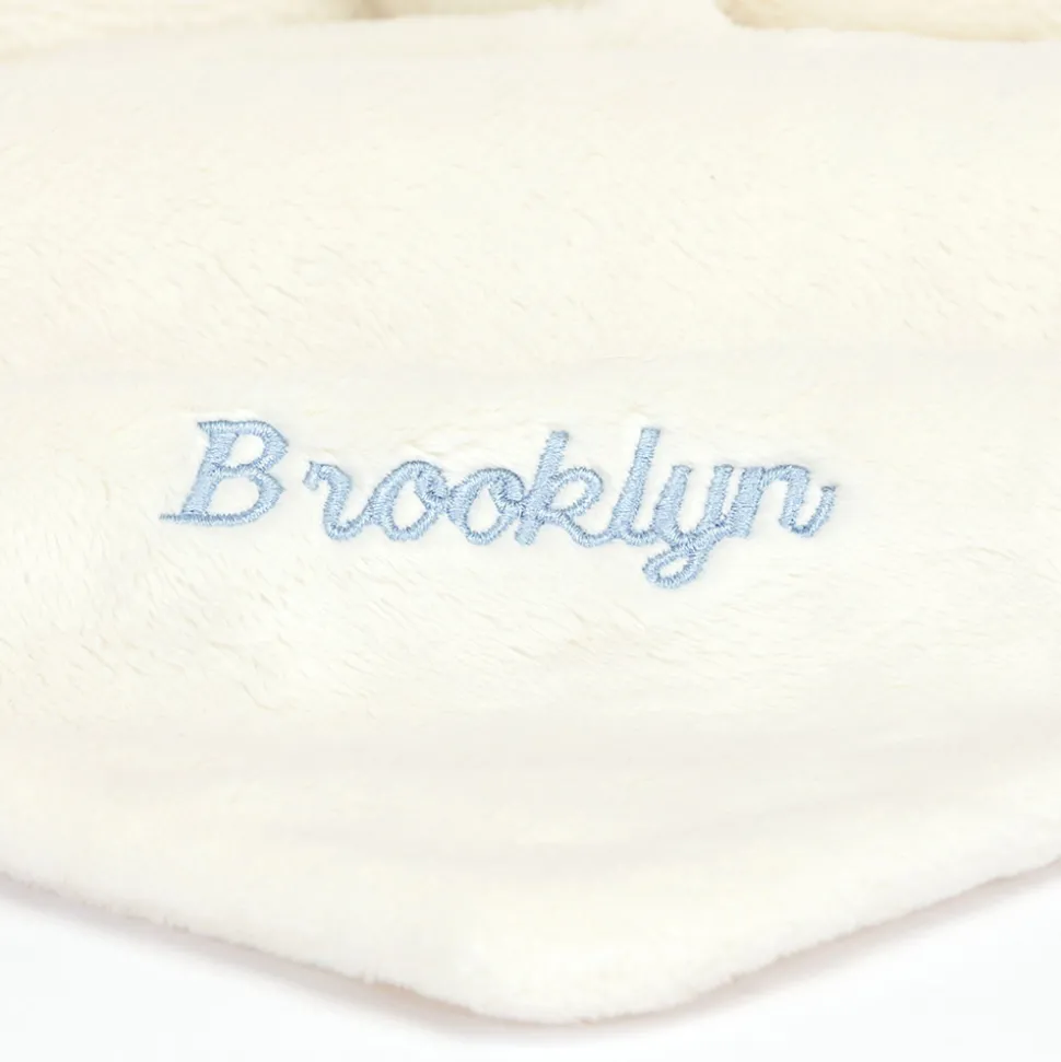 Personalised Bashful Black & Cream Puppy Soother