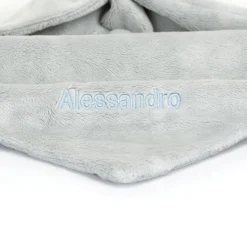 Personalised Bashful Silver Bunny Soother